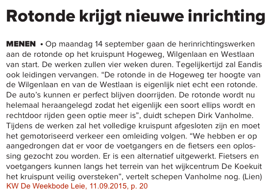 KW De Weekbode Leie, 11.09.2015