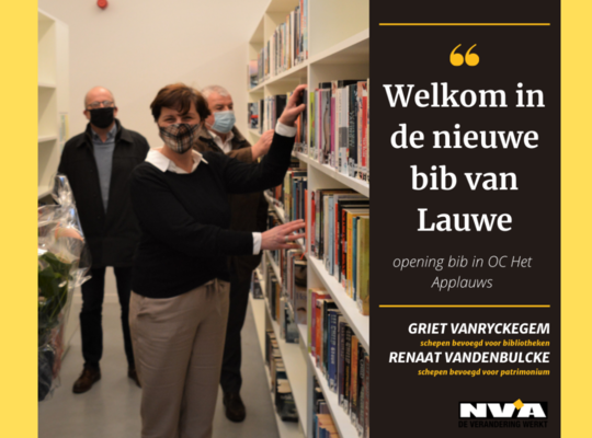 Opening bibliotheek Lauwe